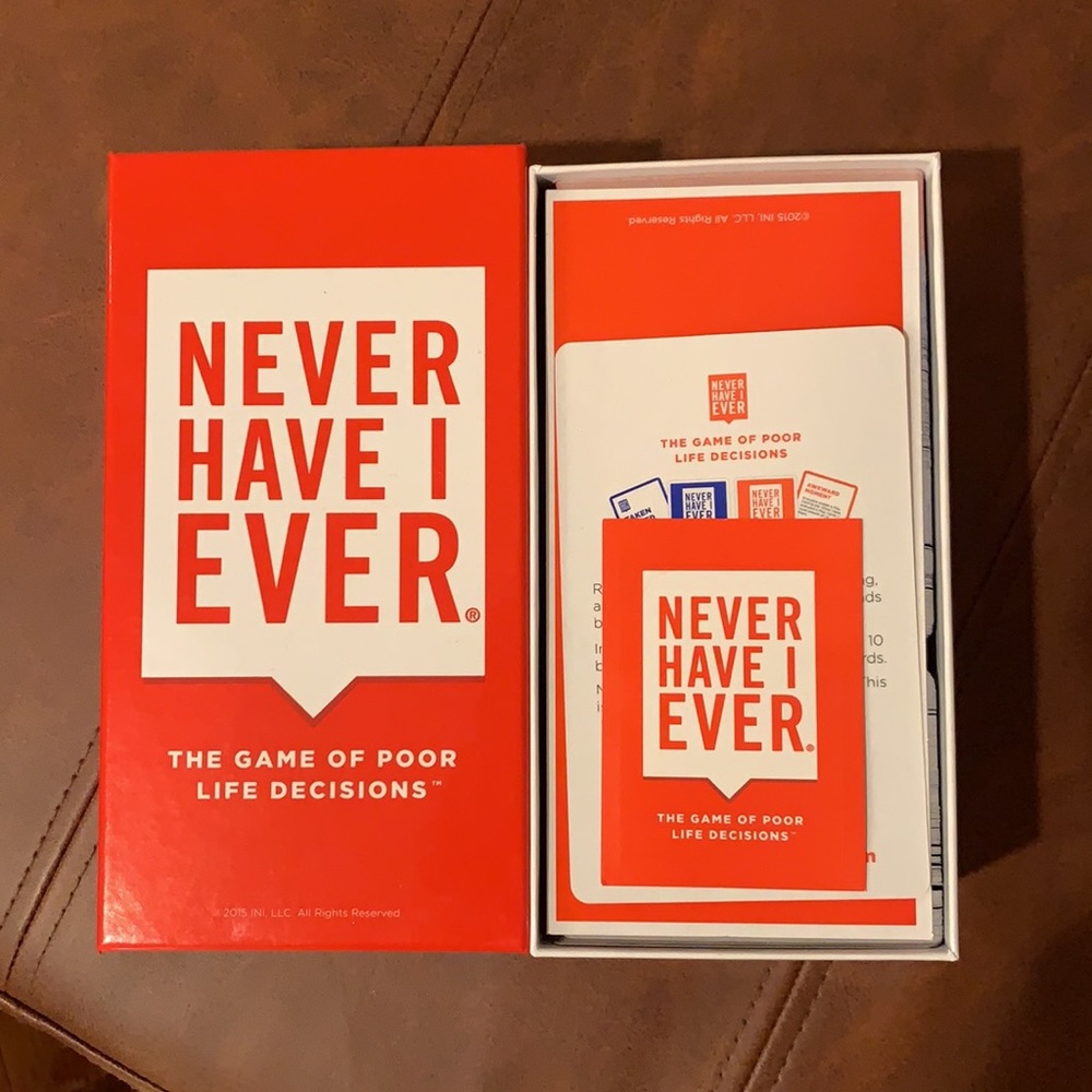 Never Have I Ever Card Game